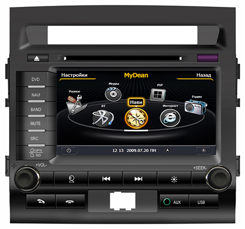 Магнитола MyDean 1060 (Toyota Land Cruiser 200 2007-) Магнитола MyDean 1060 (Toyota Land Cruiser 200 2007-)
