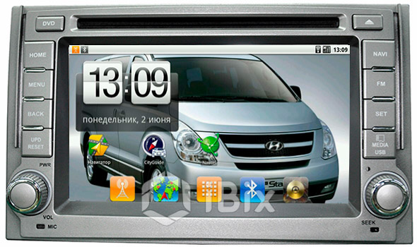 Магнитола iBix Hyundai Starex H1 Магнитола iBix Hyundai Starex H1